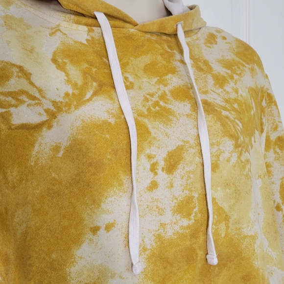 No Boundaries Yellow Tie Dye Shirt Sleeve Hoodie Plus Size 3xl - Picture 4 of 8